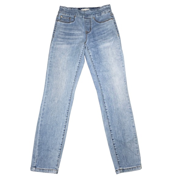 Tribal Jeans Denim - Tribal Jeans Audrey Mid Rise Ankle‎ Jeggings Light Wash Pull On Jeans Size 0